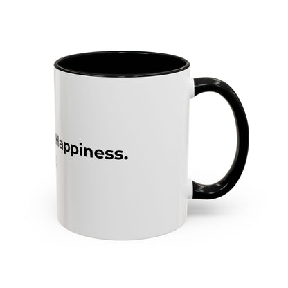 Coffee Mug – "Coffee, Pets & Happiness" Accent Ceramic Mug (11/15 oz)