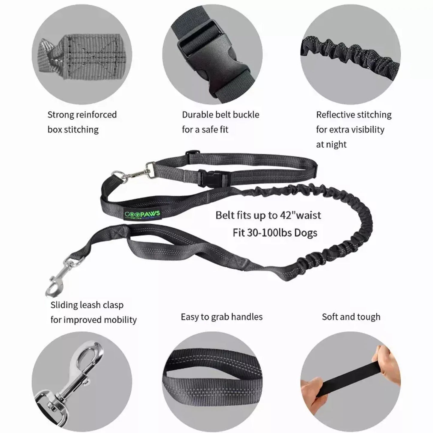 COOPAW Hands Free Dog Leash