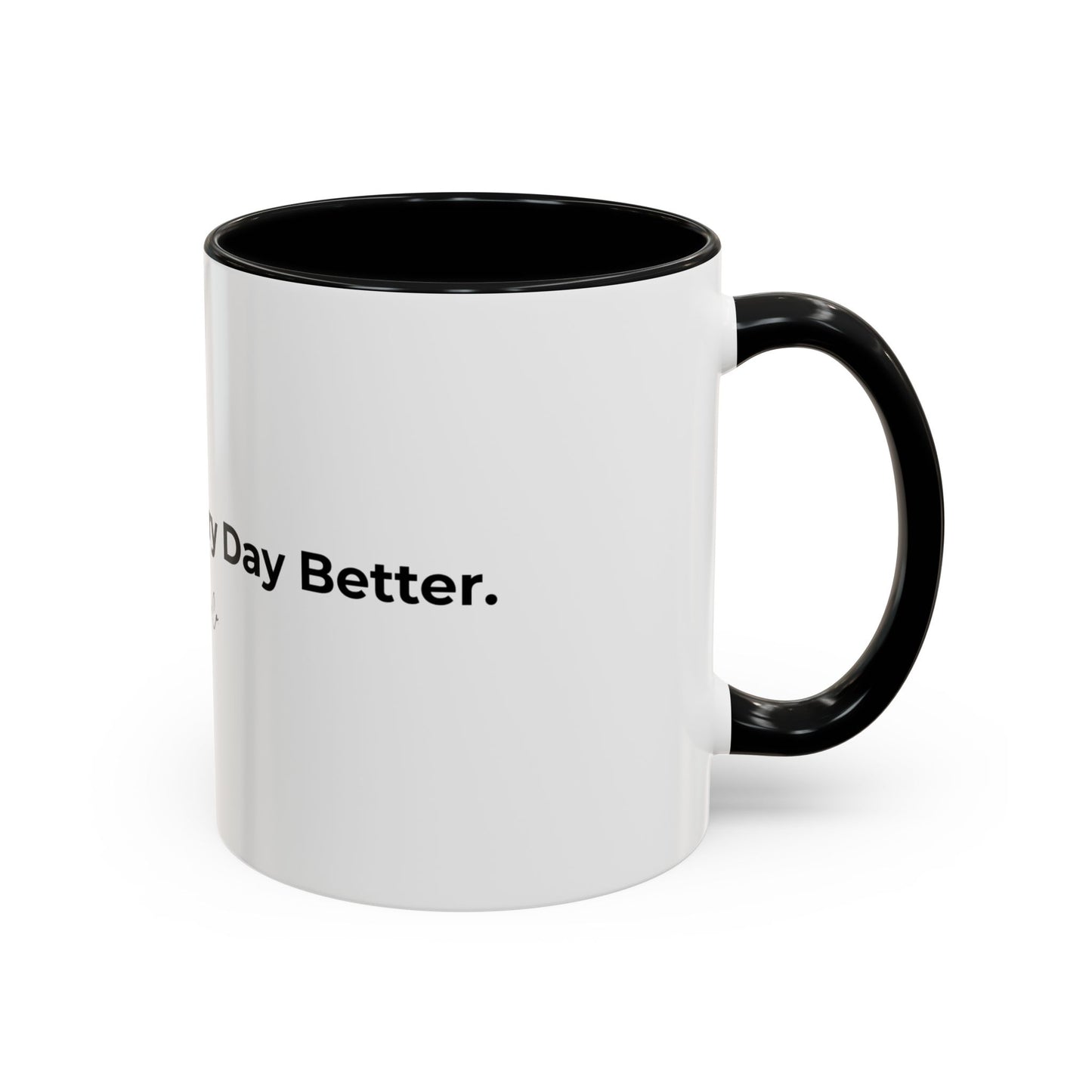 Coffee Mug – "Paws Make Every Day Better" Accent Ceramic Mug (11/15 oz)