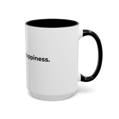 Coffee Mug – "Coffee, Pets & Happiness" Accent Ceramic Mug (11/15 oz)